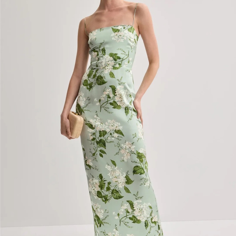Reformation Frankie Silk Maxi Dress
